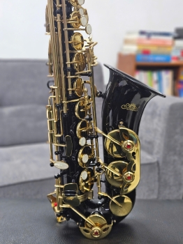 Kèn Alto Saxophone Soleil (Màu Đen - Key Vàng)